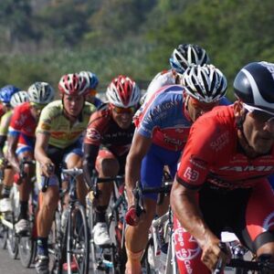 Group of Cyclists on the Road