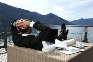 Businessman Taking Time to Relax