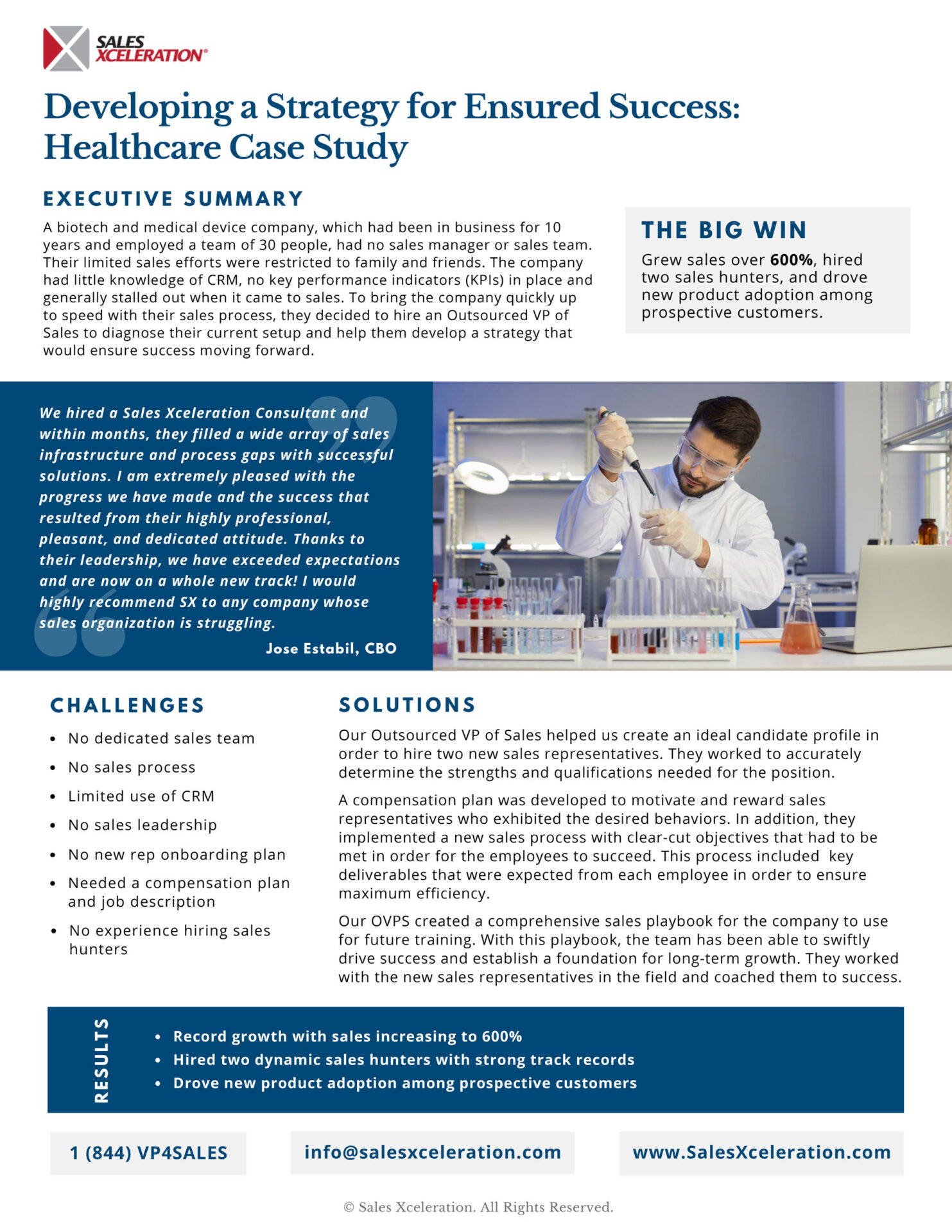 Developing a Strategy for Ensured Success: Healthcare Case Study